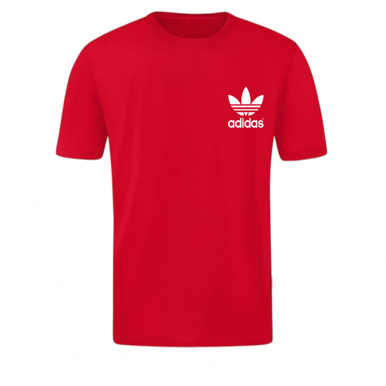T-SHIRT 100% ΒΑΜΒΑΚΙ ΜΕ LOGO - ΚΟΚΚΙΝΟ- ADIDAS ΤΡΙΦΥΛΛΙ ΜΕΓΑΛΟ T-SHIRT 100% ΒΑΜΒΑΚΙ ΜΕ LOGO - ΚΟΚΚΙΝΟ- ADIDAS ΤΡΙΦΥΛΛΙ ΜΕΓΑΛΟ